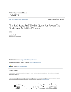 The Red Scare And The Bi`s Quest For Power: The Soviet