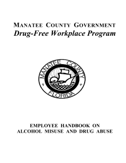 Drug-Free Work Place Program Handout