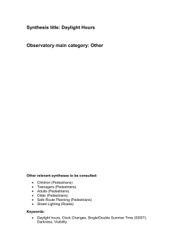 Daylight hours - Road Safety Observatory