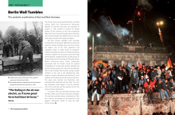 Berlin Wall Tumbles