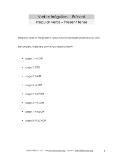 present irregular verbs