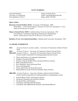 Scott Harding - School of Social Work
