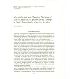 Morphological and Chemical Methods of Semen Analysis for
