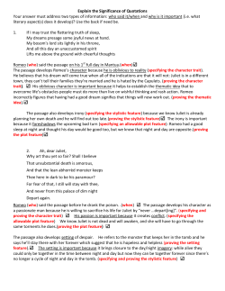 Explain the Significance of Quotations Your answer must address