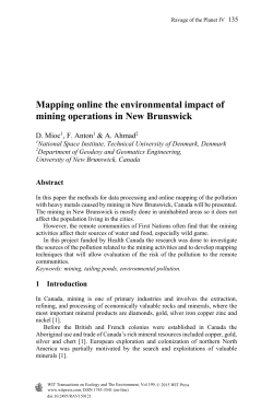 Mapping online the environmental impact of mining