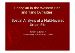 Chang`an in the Western Han and Tang Dynasties: Spatial Analysis