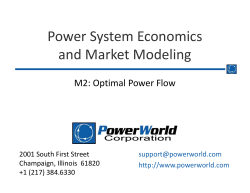 Power System Economics and Market Modeling
