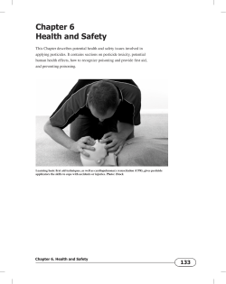 Chapter 6 Health and Safety - University of Minnesota Extension