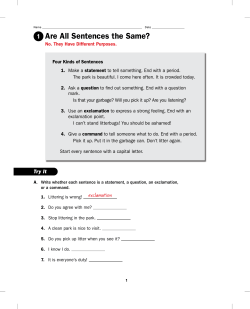 Are All Sentences the Same?