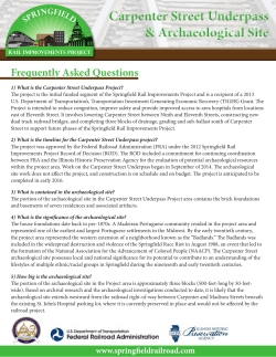 Carpenter Street Underpass - Springfield Rail Improvements Project