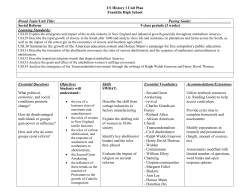 Social Reformers Unit Plan