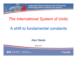 The International System of Units: The International System of Units