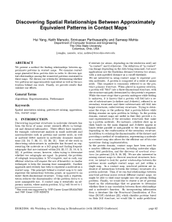 Discovering Spatial Relationships Between Approximately