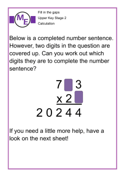 Below is a completed number sentence. However, two digits in the