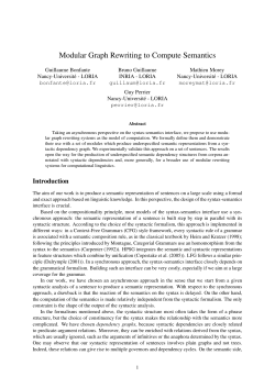 Modular Graph Rewriting to Compute Semantics