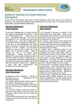 board of trustee elections personal statements
