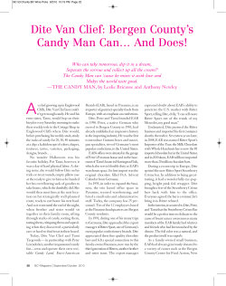 Dite Van Clief: Bergen County`s Candy Man - Euro