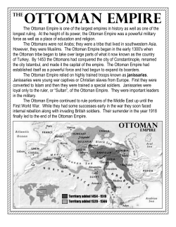 Ottoman Empire Assignment