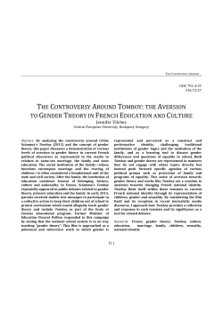 the controversy around tomboy:the aversion to gender theory in