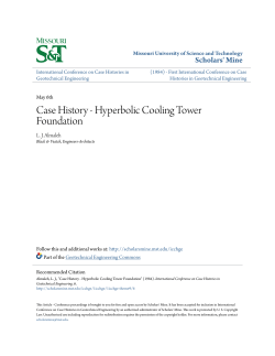 Case History - Hyperbolic Cooling Tower Foundation