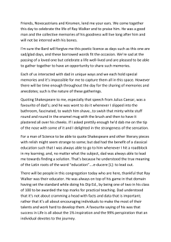 Friends, Novocastrians and Kinsmen, lend me your ears. We come