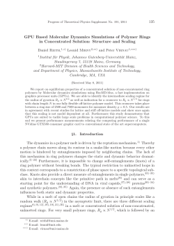 GPU Based Molecular Dynamics Simulations of