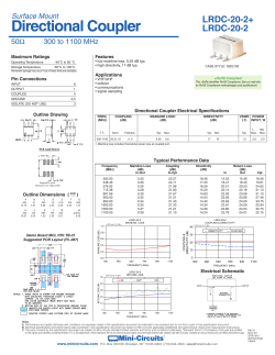 datasheet - Mini Circuits