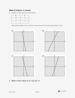 Math 8 Interim 3 review