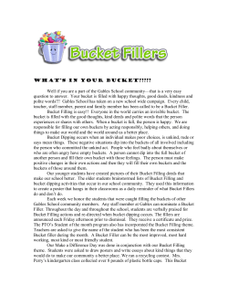 Bucket Filling Report