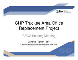 CHP Truckee Area Office Replacement Project