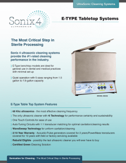 E-TYPE Tabletop Systems