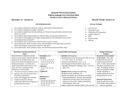 Unit 3 Historical Fiction