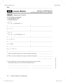 Lesson Master 8-2