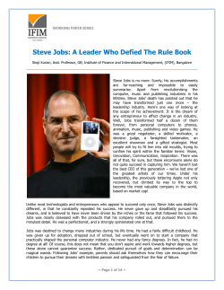 Steve Jobs: A Leader Who Defied The Rule Book