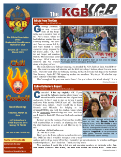 Edicts From The Czar Next Meeting: Ruble Collector`s Report Table