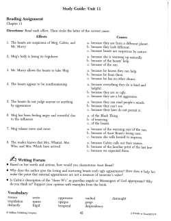 Study Guide Chapter 11