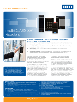 multiCLASS SE&reg; Readers