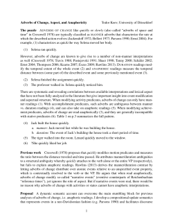 Adverbs of Change, Aspect, and Underspecification