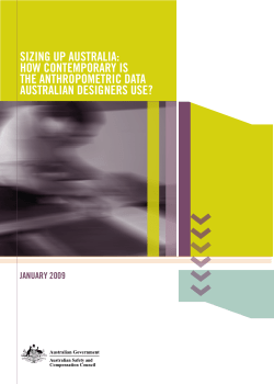 How contemporary is the anthropometric data Australian designers
