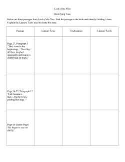 Identifying Literary Tone