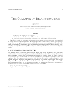 The Collapse of Reconstruction