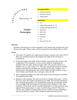 Golden Rectangles - TI Education