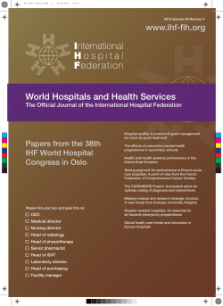 IHF Official journal of the IHF Vol 49 Number 4