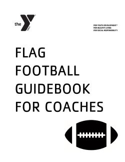 FLAG FOOTBALL GUIDEBOOK FOR COACHES