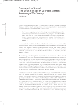 Swamped in Sound The Sound Image in