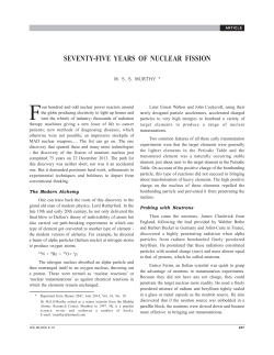 Seventy-five years of Nuclear Fission