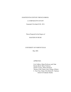 EIGHTEENTH-CENTURY FRENCH OBOES