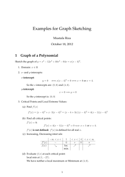 Examples for Graph Sketching - Eastern Mediterranean University