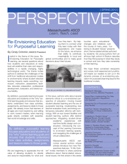 for Purposeful Learning