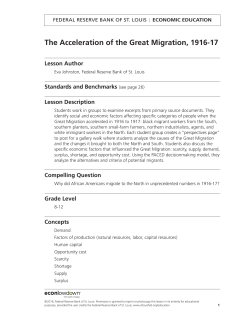 The Acceleration of the Great Migration, 1916-17
